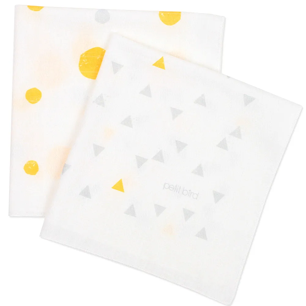 치즈쿠키 엠보거즈 손수건세트 (10장 세트) <br /> Cheese Cookies Embossed Gauze Handkerchief/10 Pcs Set
