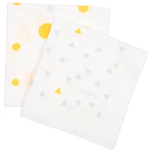 치즈쿠키 엠보거즈 손수건세트 (10장 세트) <br /> Cheese Cookies Embossed Gauze Handkerchief/10 Pcs Set