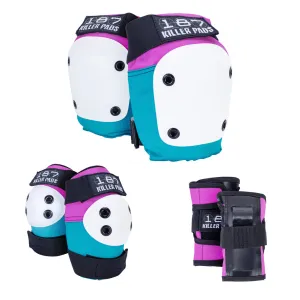 187 Six Pack Pad Set - Pink/Teal