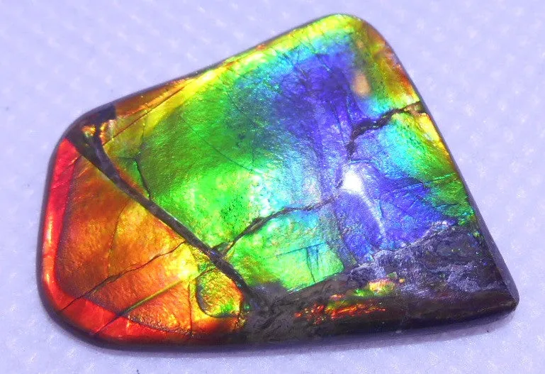 33 x 26 mm - IMP-37　Natural Ammolite Double-Sided Imperial BEAUTY!　両面　レアルース　アンモライト
