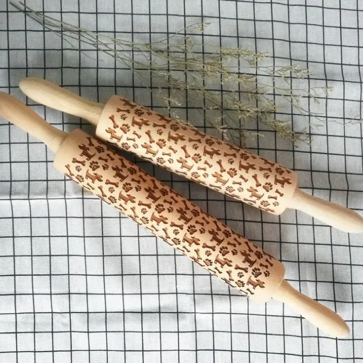 3D Rolling Pin- Doggy Bones