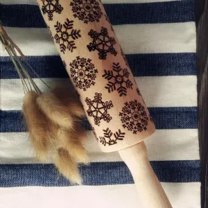 3D Rolling Pin- Unique Snowflakes