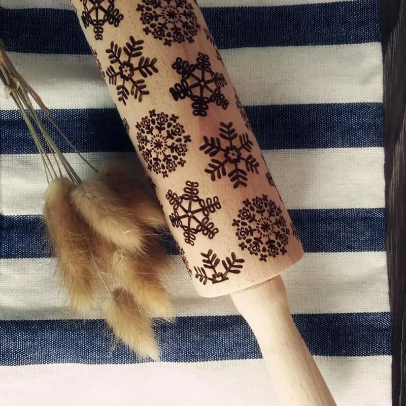 3D Rolling Pin- Unique Snowflakes