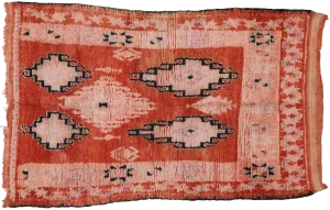5'4" x 8'6" Vintage Moroccan Rug