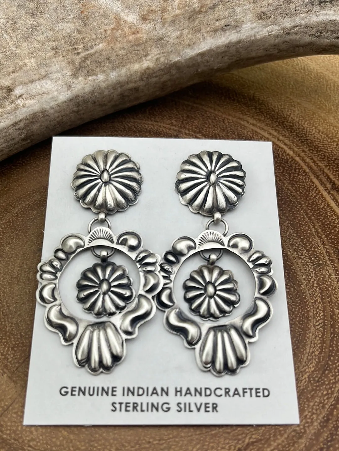 Abigayle Sterling Concho Earrings
