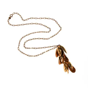Accessocraft NYC Gold Shell Statement Necklace