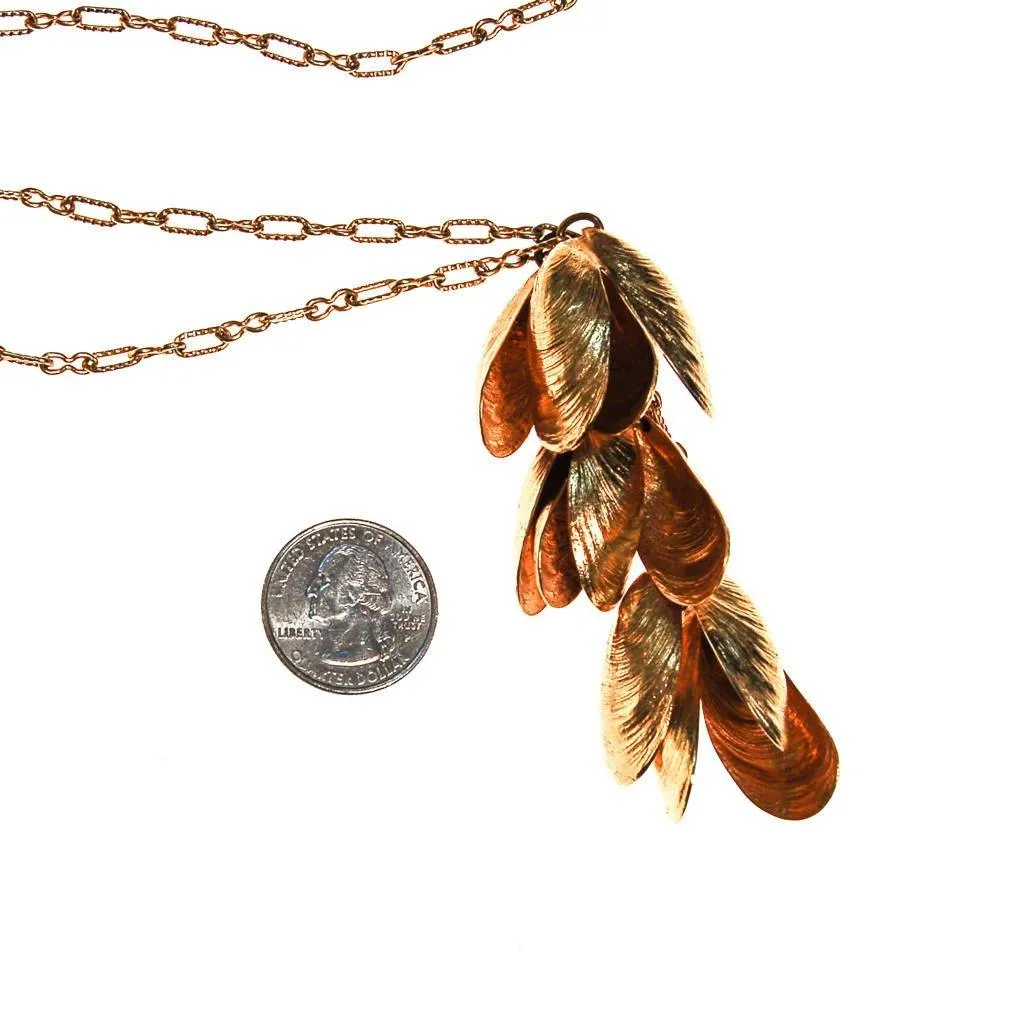Accessocraft NYC Gold Shell Statement Necklace