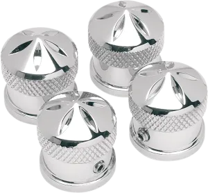Accutronix HBC001-GC Gothic Headbolt Covers - Chrome