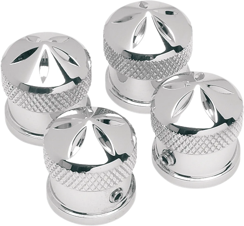 Accutronix HBC001-GC Gothic Headbolt Covers - Chrome