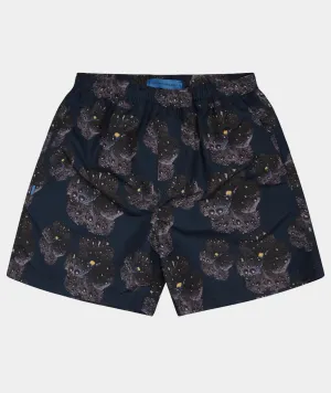 All Day Shorts - Navy Print