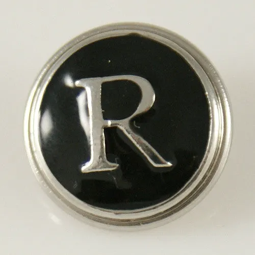 Alphabet Letters Typewriter Style Jewelry Snap