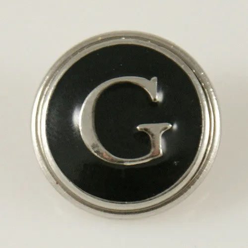 Alphabet Letters Typewriter Style Jewelry Snap
