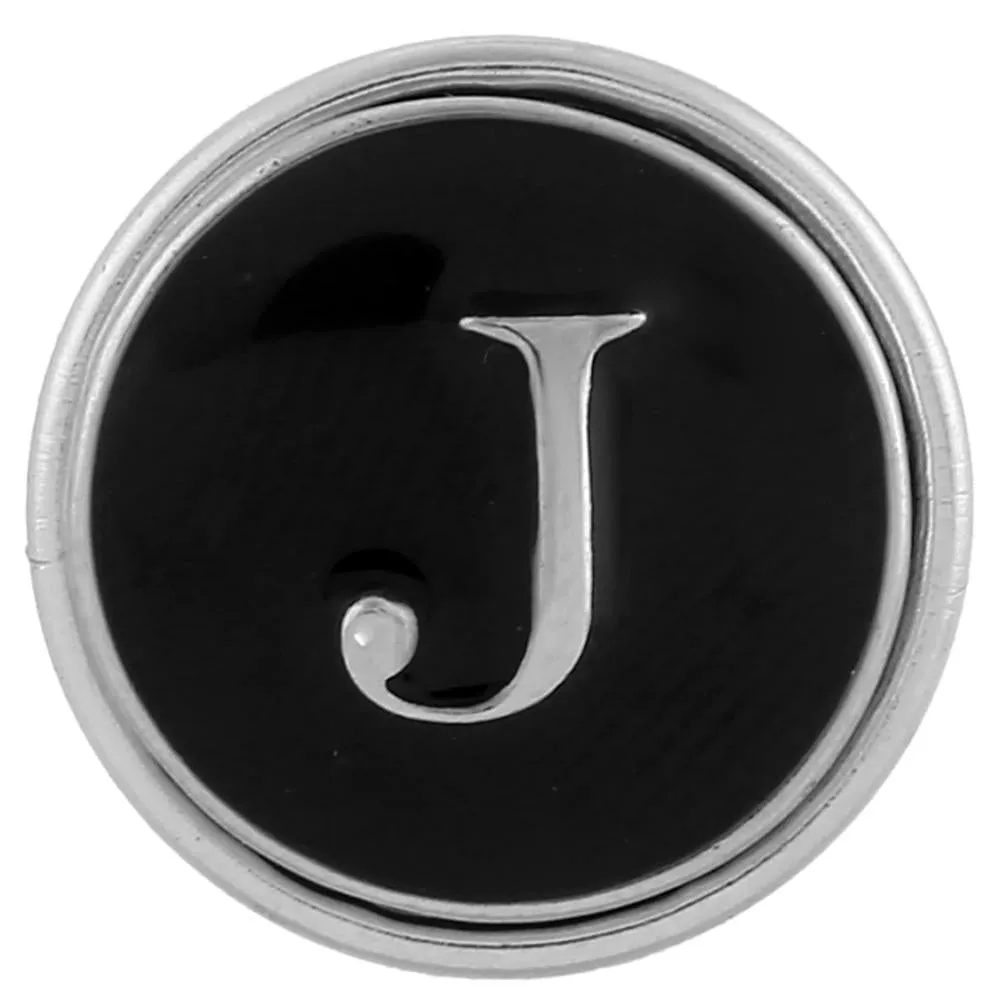 Alphabet Letters Typewriter Style Jewelry Snap