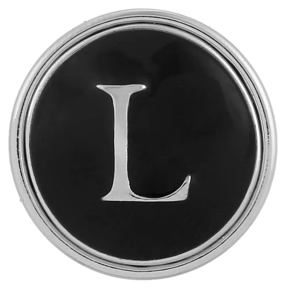 Alphabet Letters Typewriter Style Jewelry Snap
