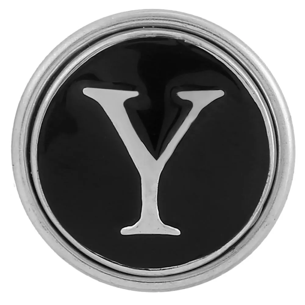 Alphabet Letters Typewriter Style Jewelry Snap
