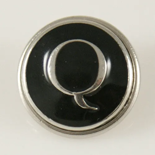 Alphabet Letters Typewriter Style Jewelry Snap