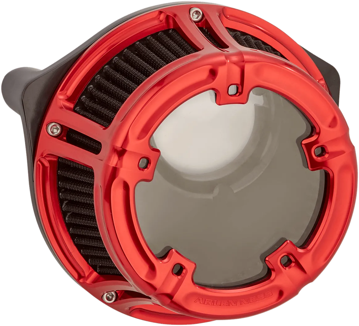 Arlen Ness 18-171 Method Clear Sucker Air Cleaner Kit - Red Anodized