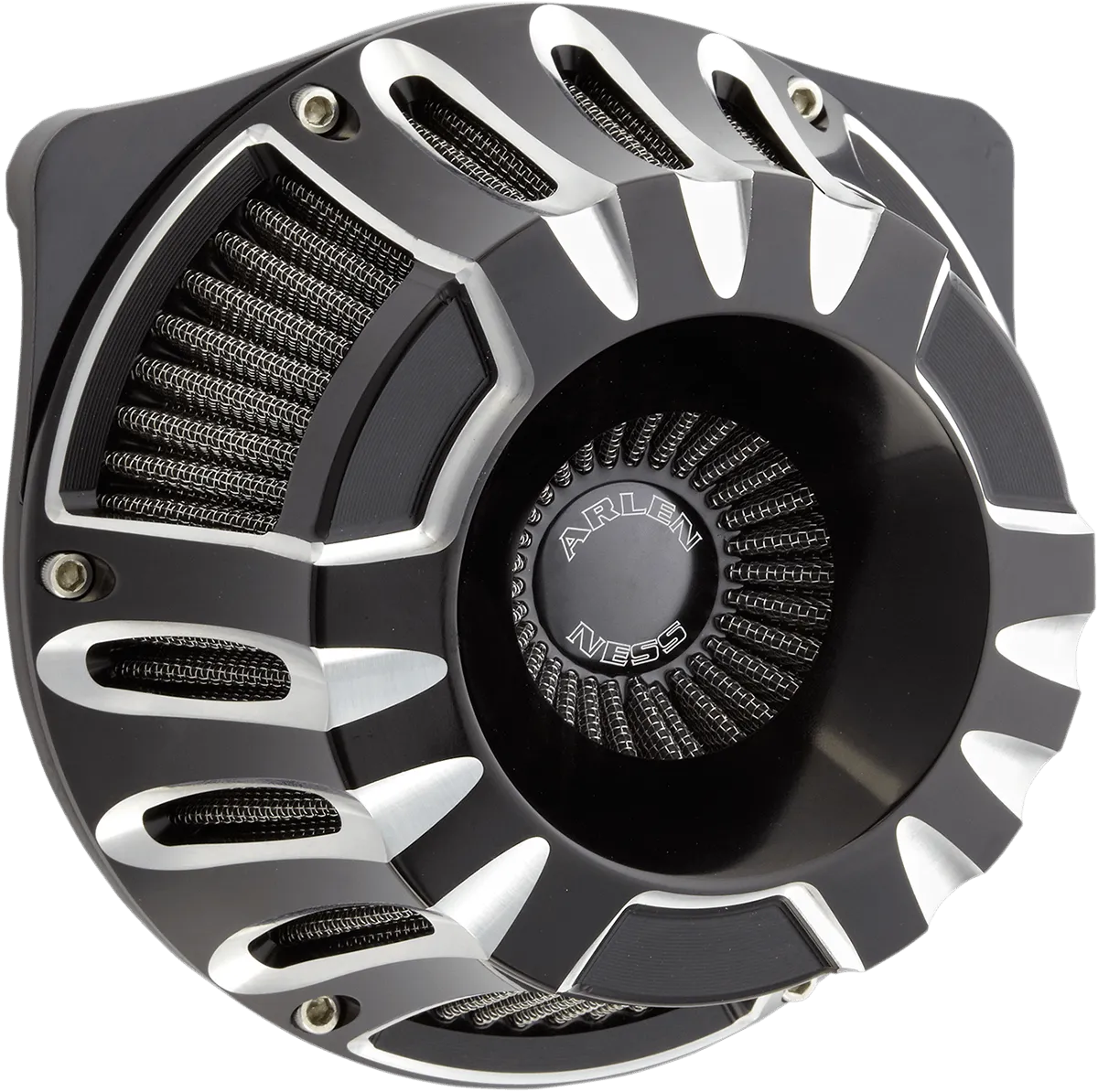 Arlen Ness 18-922 Inverted Series Air Cleaner Kit - Slot Track - Chrome