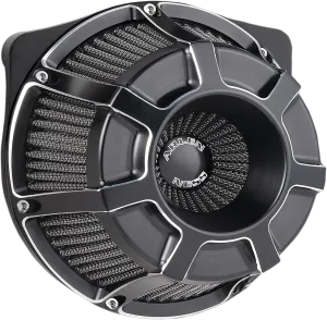 Arlen Ness 18-935 Inverted Series Air Cleaner Kit - Bevelled - Black