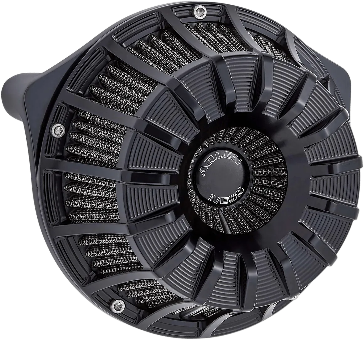 Arlen Ness 18-991 Inverted Series Air Cleaner Kit - 15-Spoke - Black