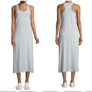 ATM Anthony Thomas Melillo Midi Dress Racerback Blue/White Striped Size Medium