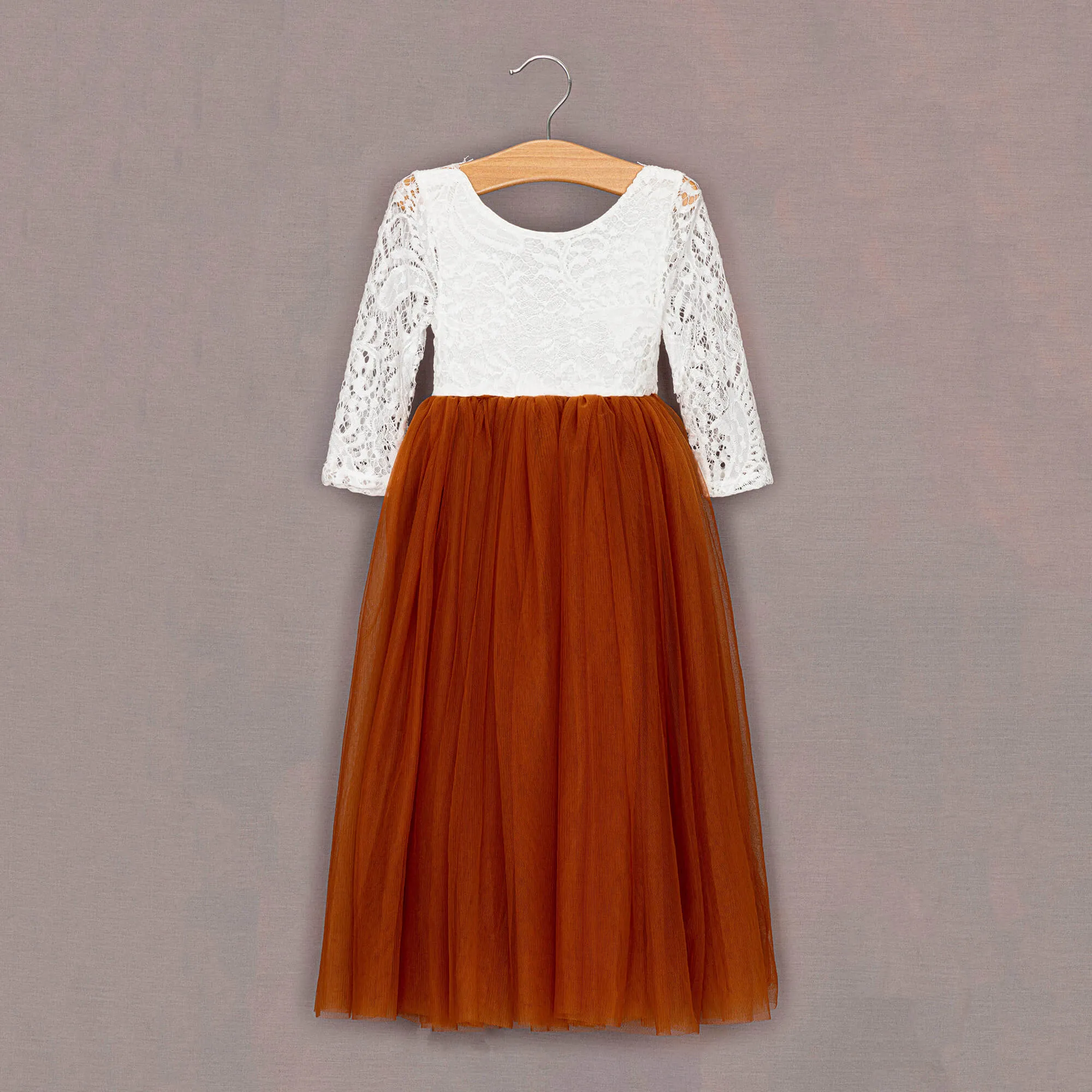 Baby Bohemian Classic Long Sleeve Dress - Burnt Orange