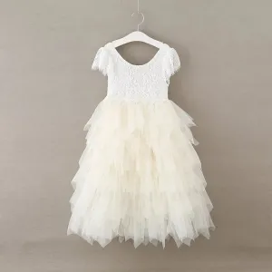 Baby Bohemian Princess Dress - Ivory Cream