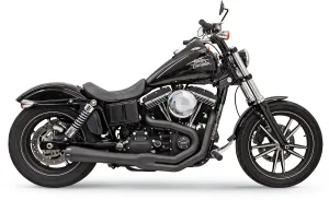 Bassani Manufacturing 1D32RB Road Rage II Mega Power 2-Into-1 Exhaust System - Black