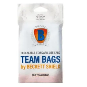 Beckett Shield Team Bags (100 Sleeves)