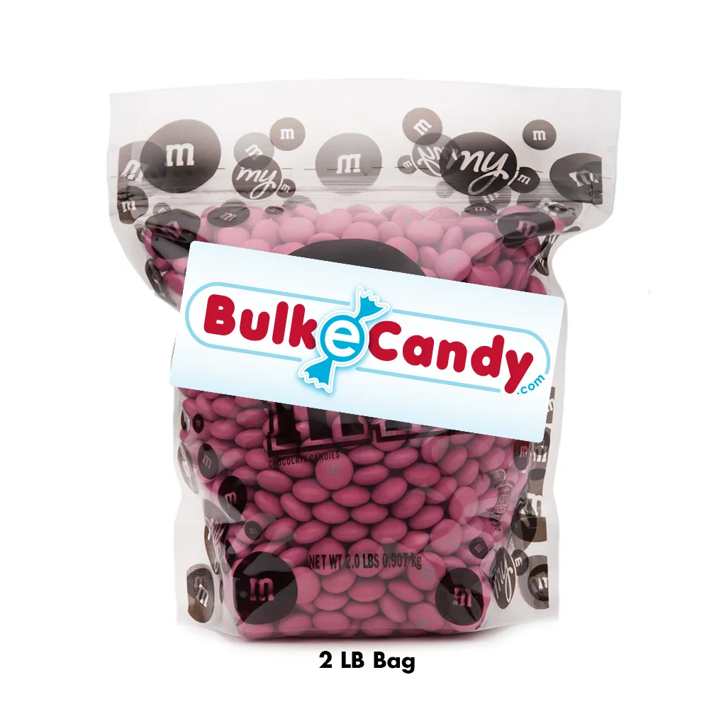 Bulk Dark Pink M&M's 2pounds M&M Colorworks