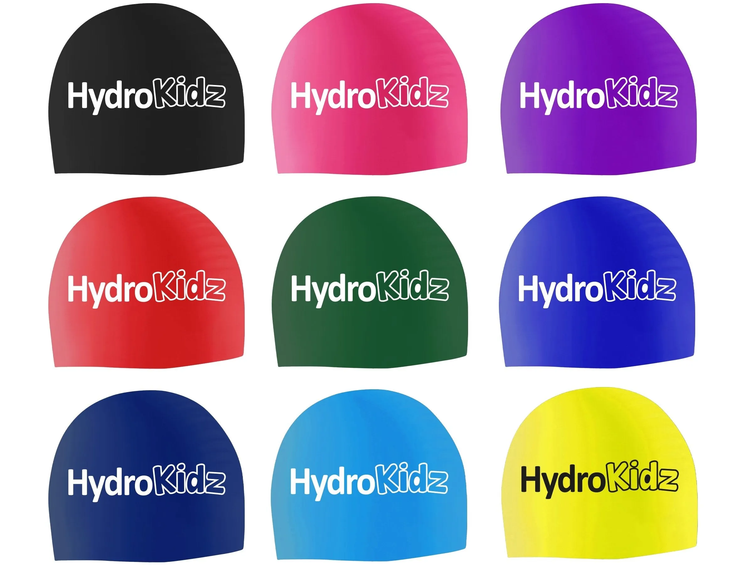 Children's Silicone Swim Caps - HydroKidz