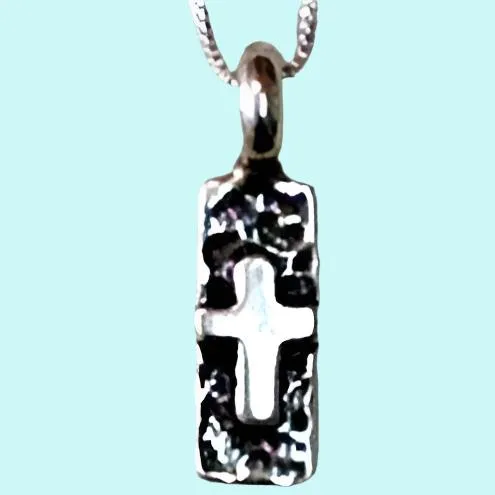 Cross pendant,  Sterling Silver cross necklace