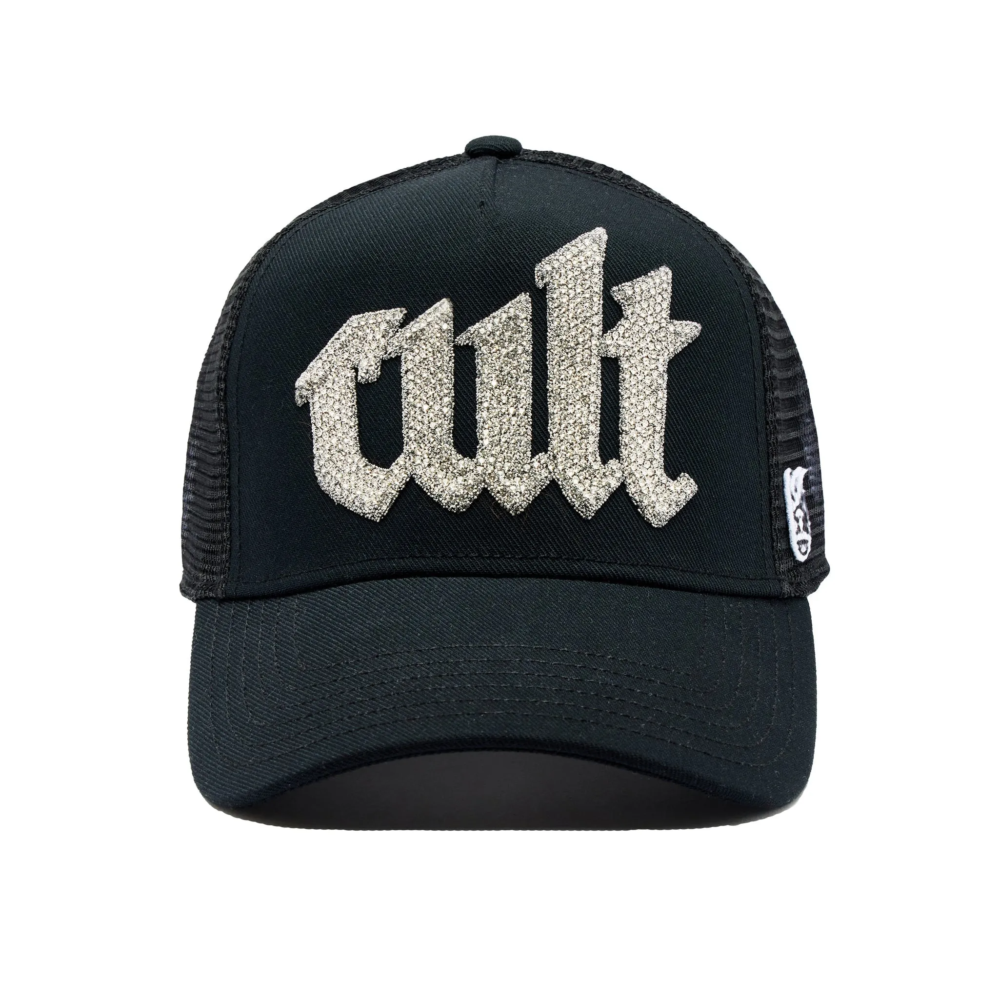Crystal Cult Script Trucker - Black