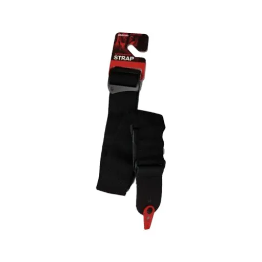 D'Addario 50F05-RLGC Black Guitar Strap w/ Red Pad Lock