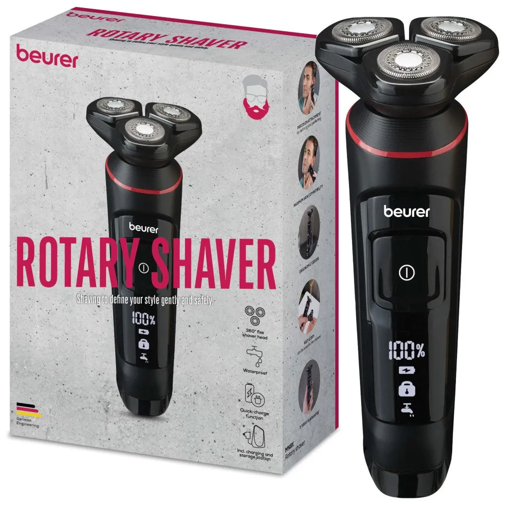 Demo - Beurer MN8X Electric Shaver with 360° Flexible Head, IPX7 Waterproof - Rechargeable