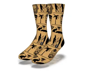 EGYPTIAN KINGS & CROCODILES Fun World Socks