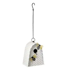 Embossed Honeycomb with Bee Birdhouse