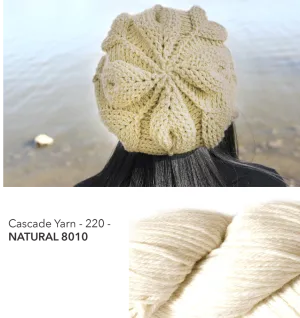 Embossed Leaves Slouch Hat Kit - Natural