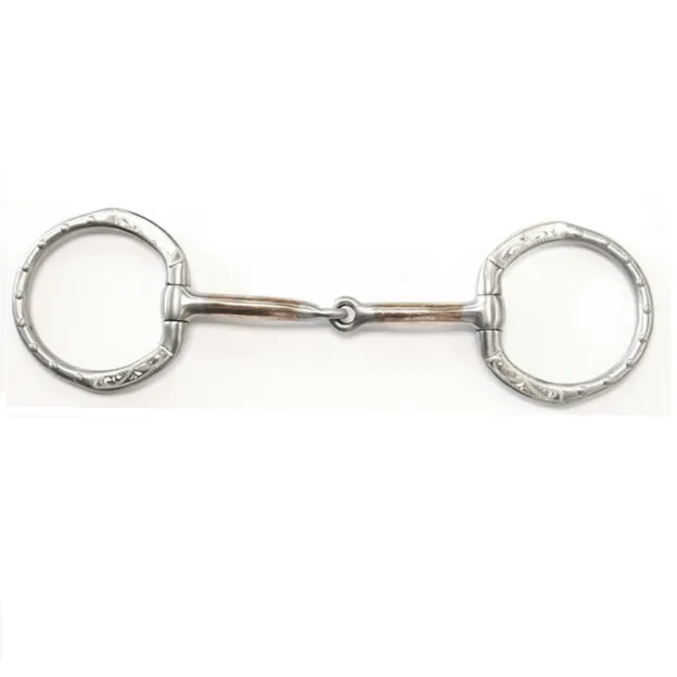 Embossed Show Snaffle Bit - 5"