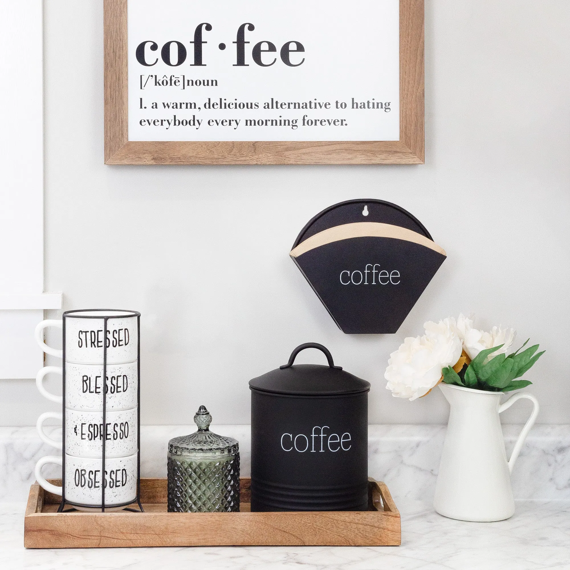 Enamelware Cone Coffee Filter Holder