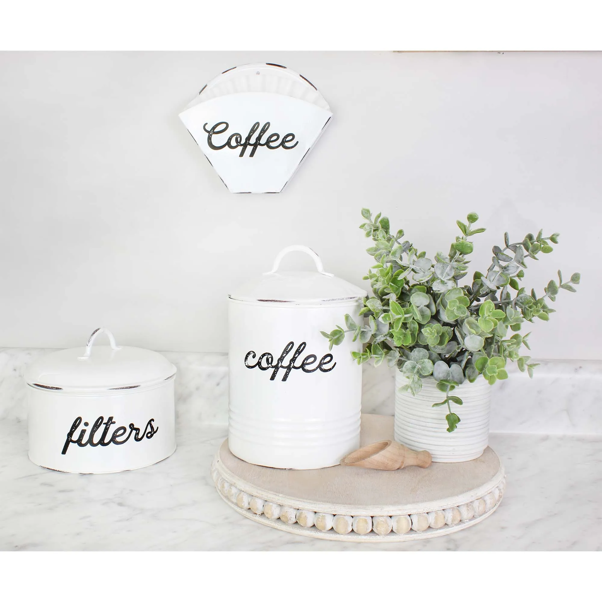 Enamelware Cone Coffee Filter Holder