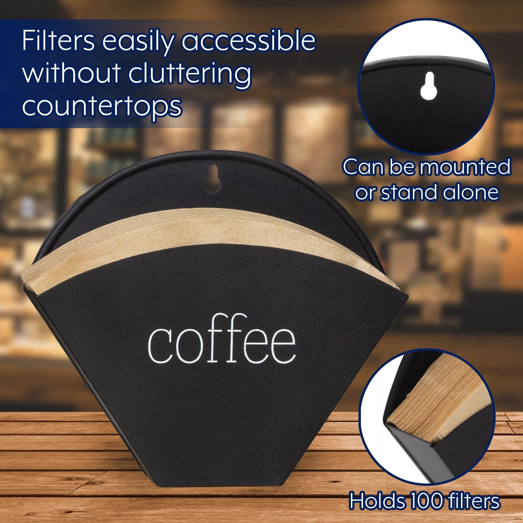Enamelware Cone Coffee Filter Holder
