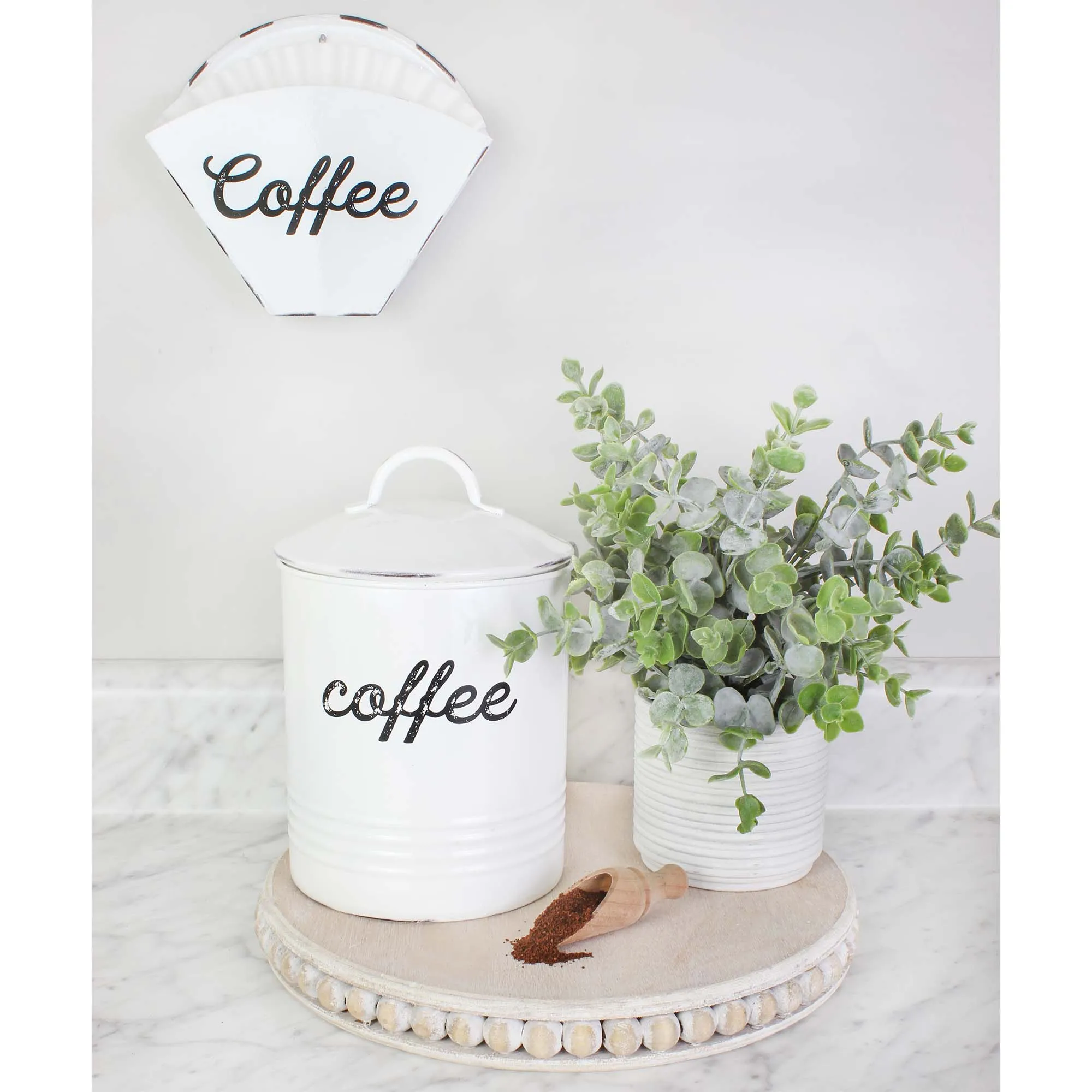 Enamelware Cone Coffee Filter Holder
