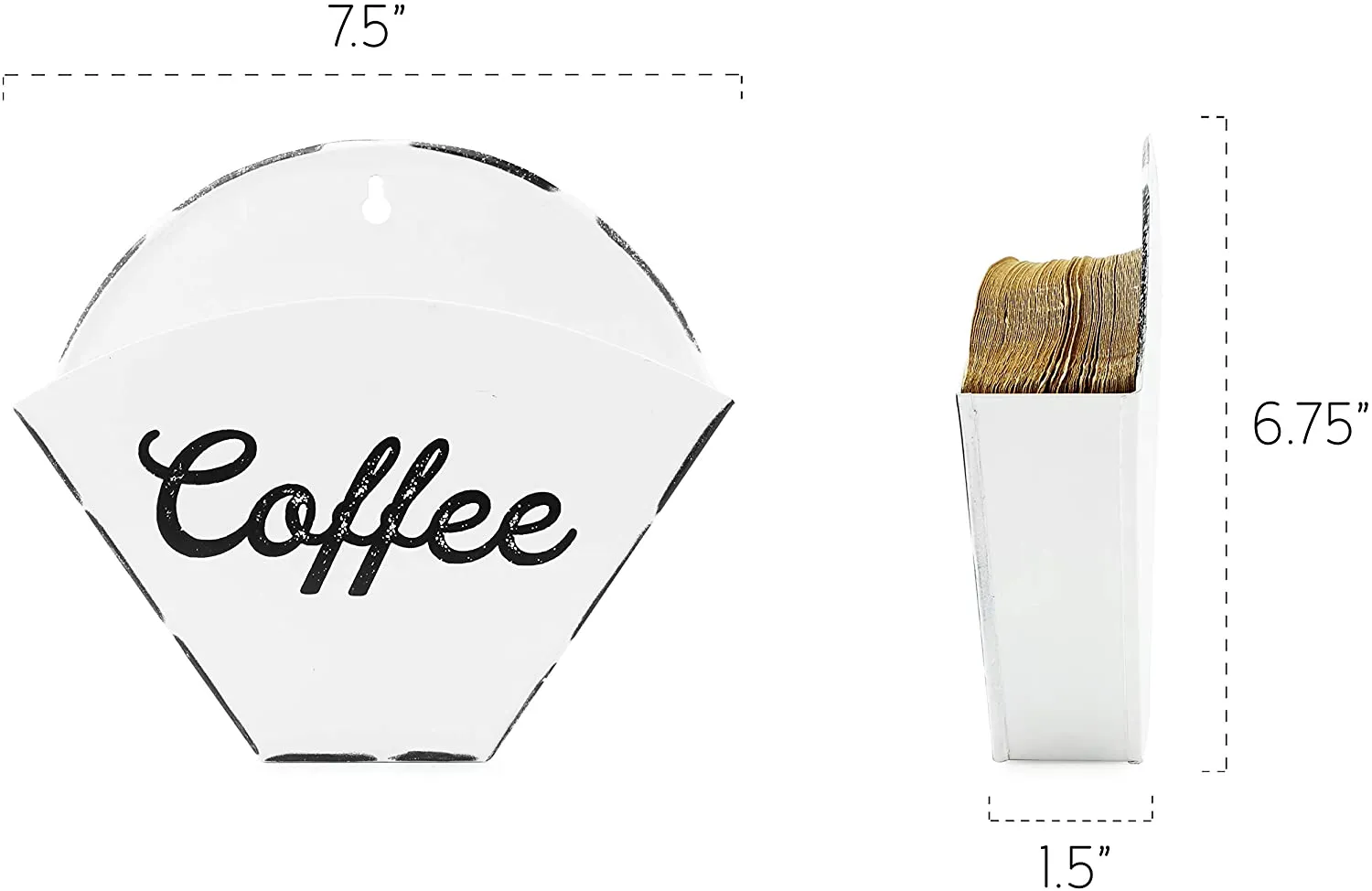 Enamelware Cone Coffee Filter Holder