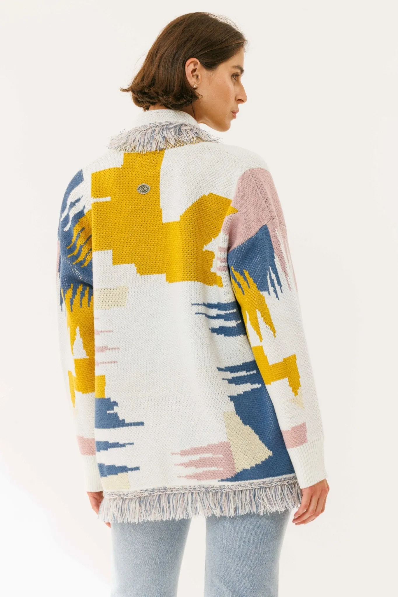 Ethnic Jacquard Cardigan
