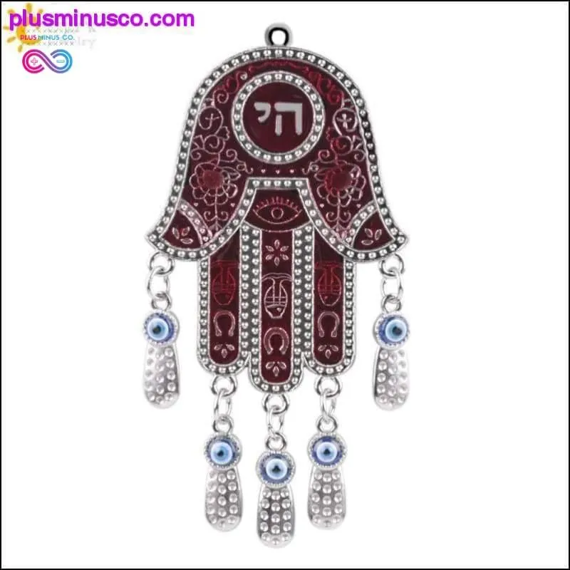 Fatima Hamsa Hand Pendants Turkey Blue Evil Eye Beads Chai