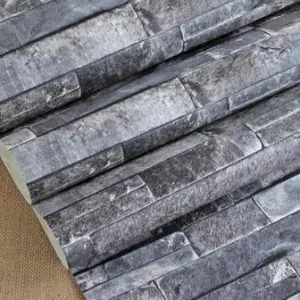 Faux Stone Brick 3D Wallpaper