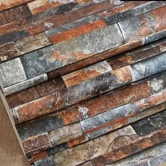 Faux Stone Brick 3D Wallpaper