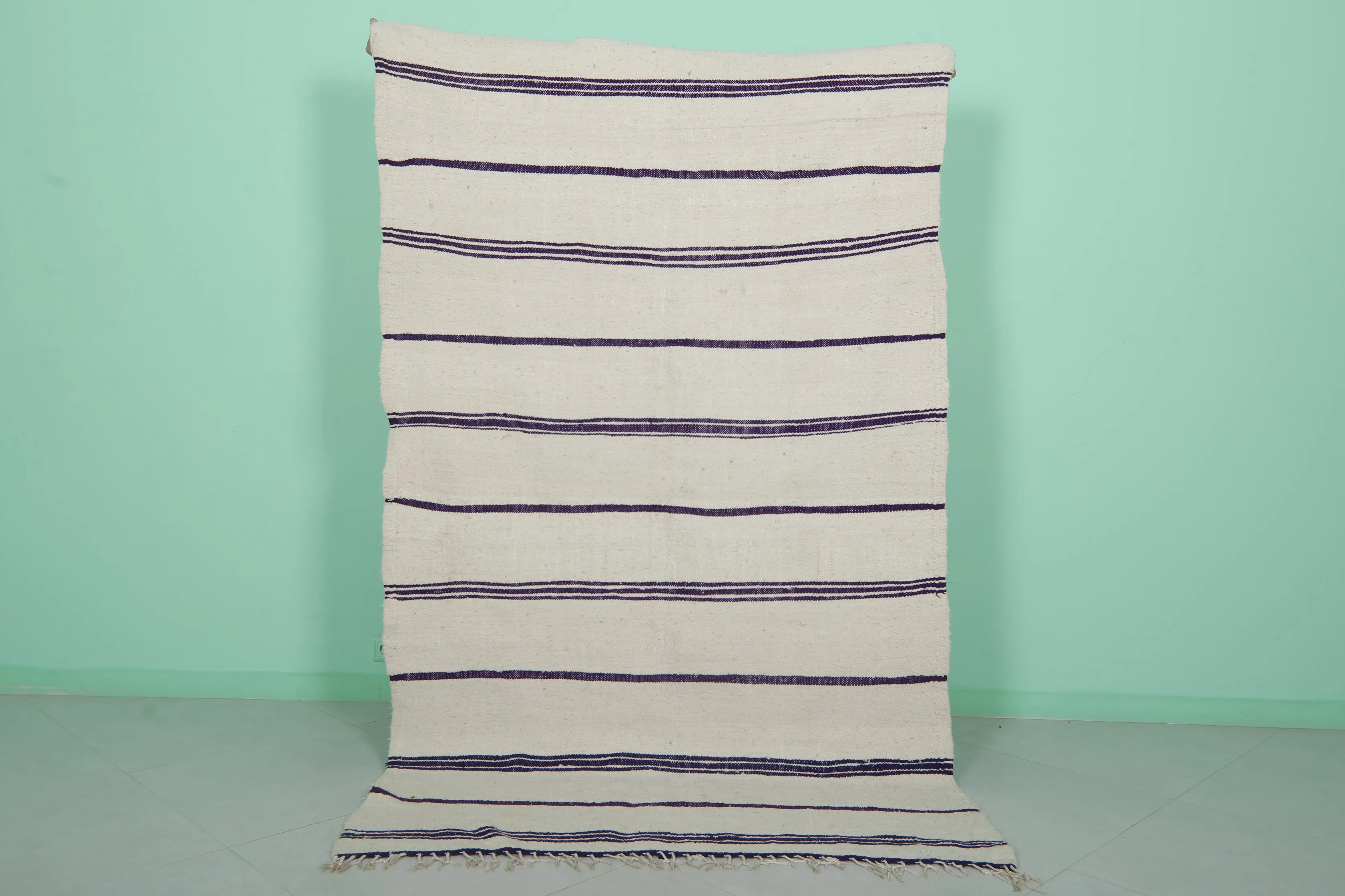 Flat Woven Rug - Handcrafted 4.6 FT X 7.6 FT