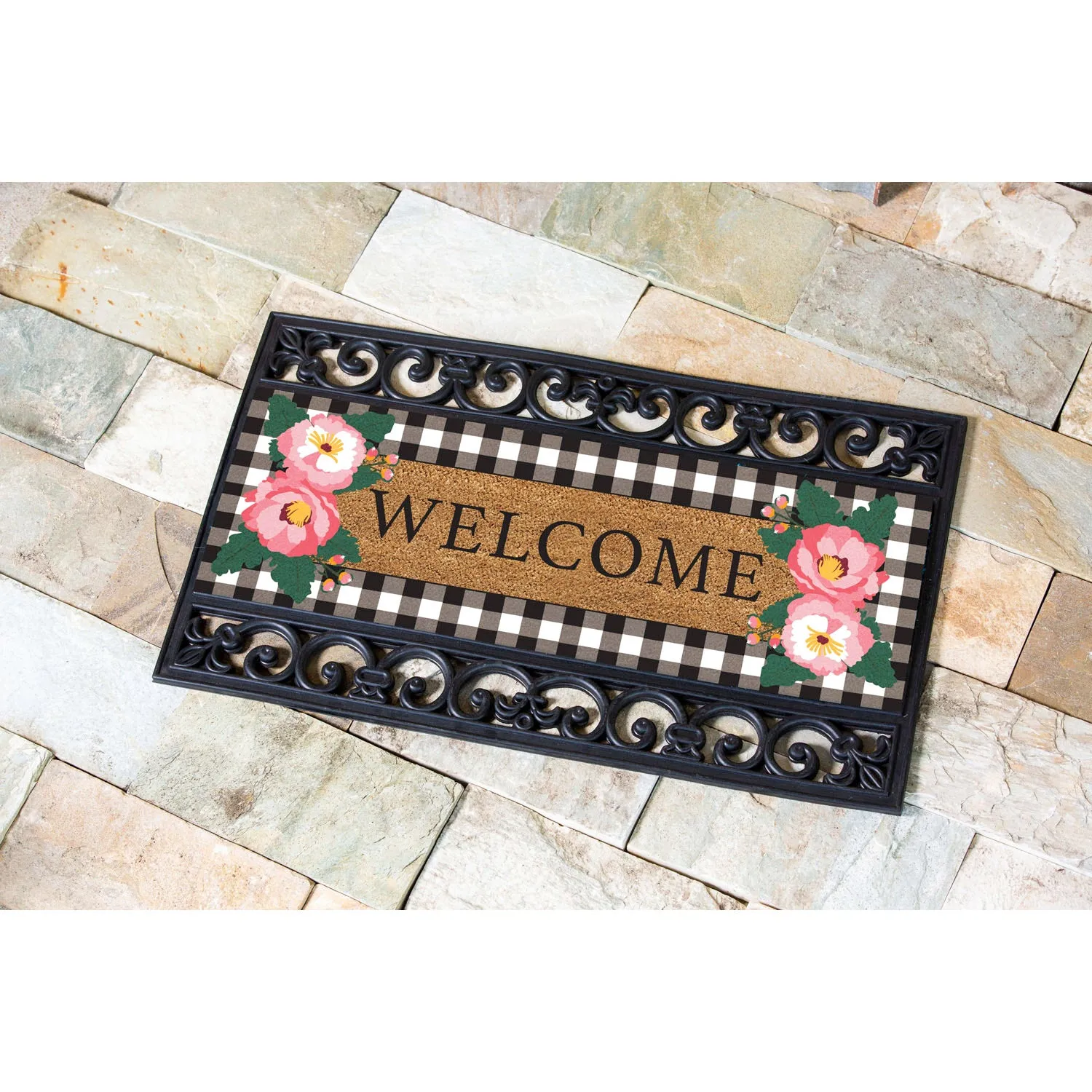 Floral Welcome Kensington Switch Mat,2rms1094